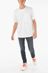 Crew Neck T-HAIM Nylon Breast-pocket T-Shirt